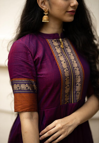 MAGENTA PURPLE NILAMBARI ANARKALI