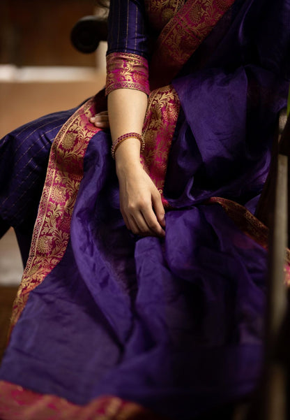 PURPLE HAMSA KURTA SET