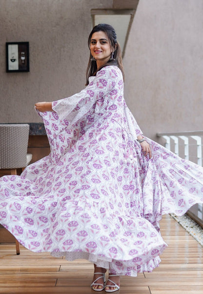 WHITE LILAC ALISA JACKET SET