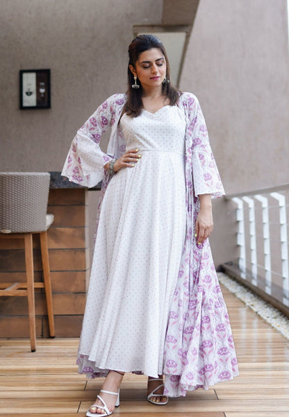 WHITE LILAC ALISA JACKET SET