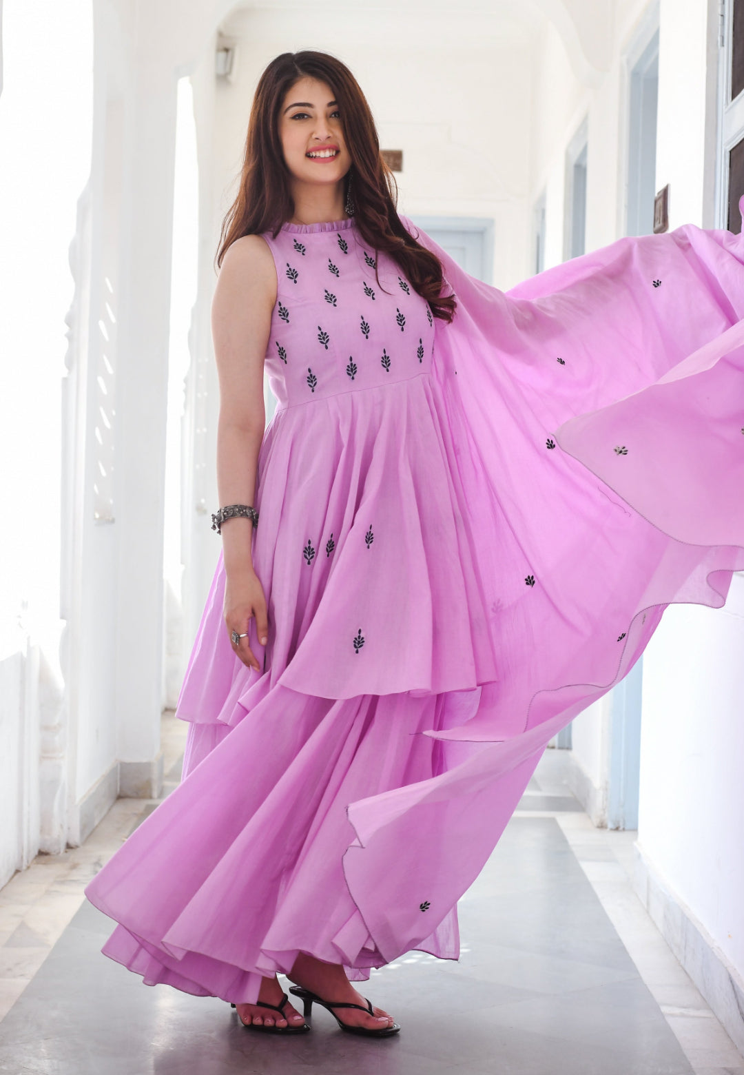 LILAC MUL COTTON SUIT SET