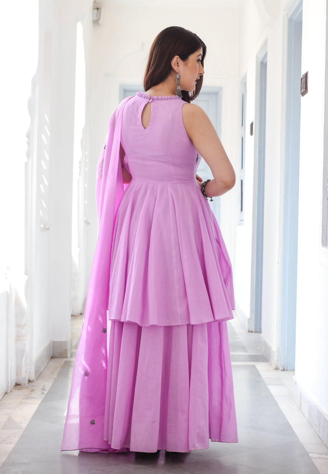 LILAC MUL COTTON SUIT SET