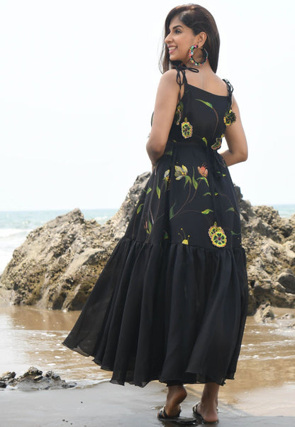 BLACK RAVEN COTTON DORIYA DRESS