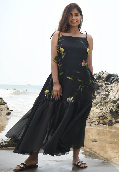 BLACK RAVEN COTTON DORIYA DRESS