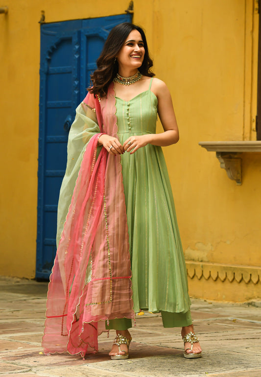NETRA GREEN SUIT SET