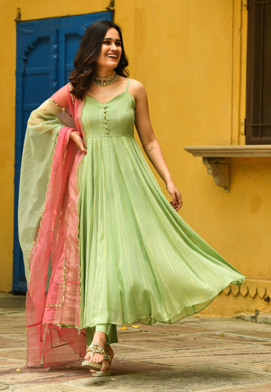 NETRA GREEN SUIT SET