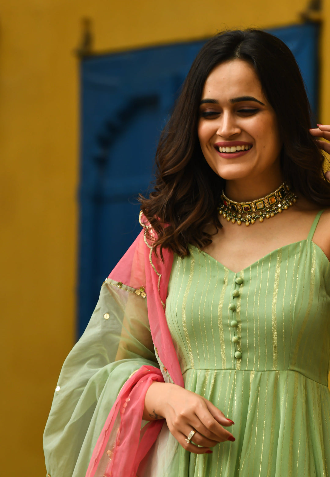 NETRA GREEN SUIT SET