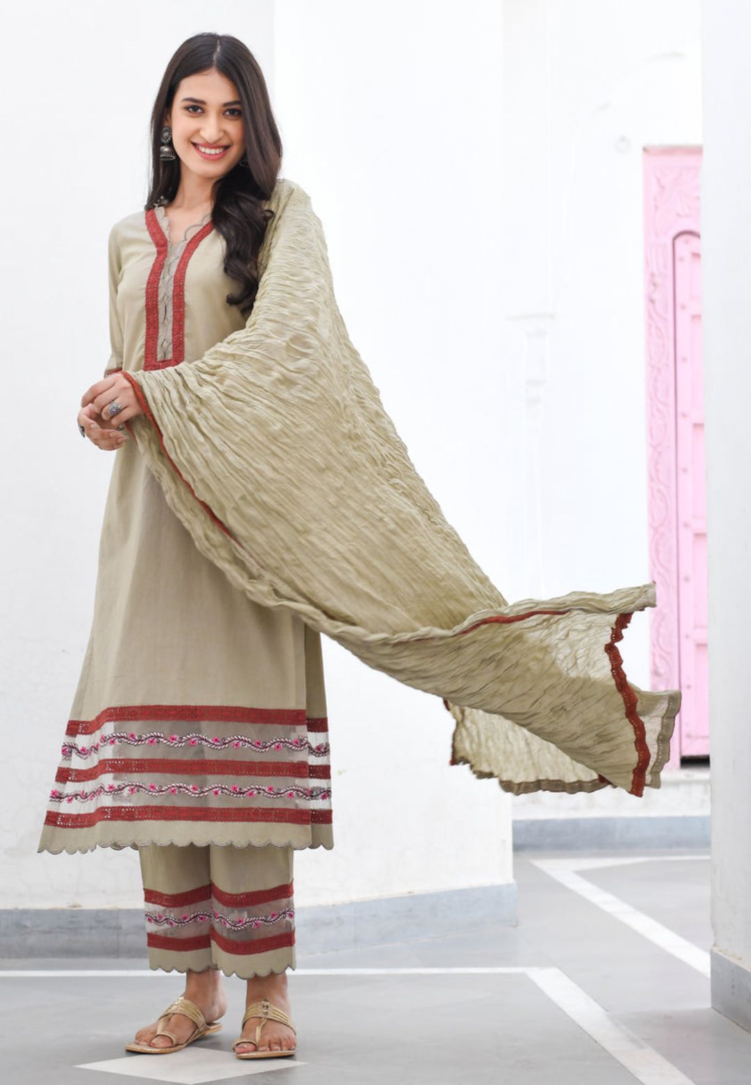 BROWN ANUKA SUIT SET