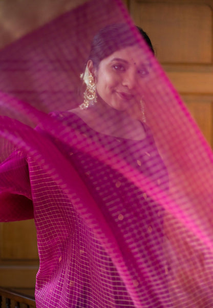 MAGENTA SAATVIKA KURTA SET