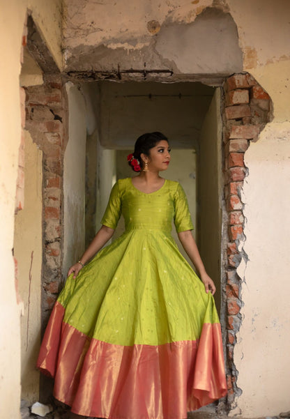 LIME GREEN KAYAL ANARKALI