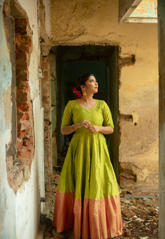 LIME GREEN KAYAL ANARKALI