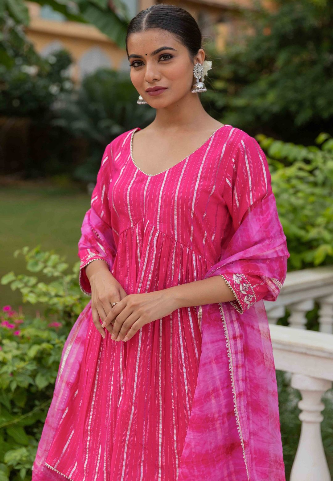PINK GULABI LUREX SUIT SET