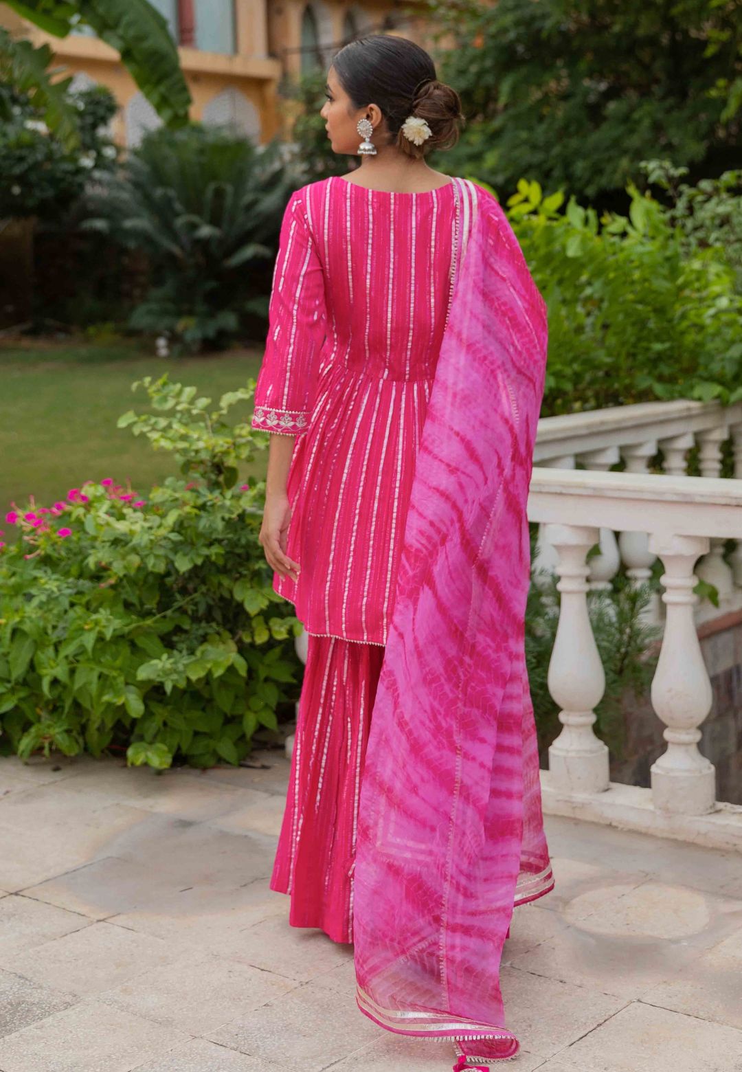 PINK GULABI LUREX SUIT SET