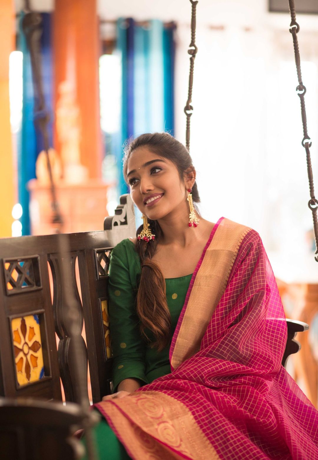 GREEN SAATVIKA KURTA SET