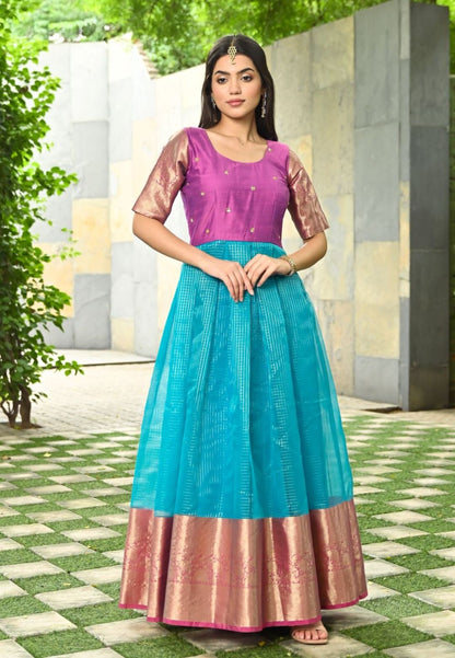 NAVYA BLUE ANARKALI