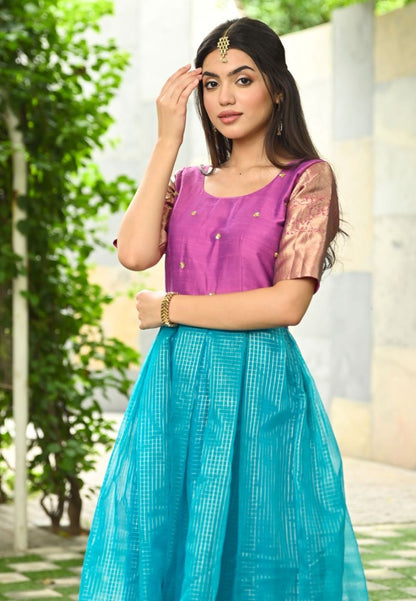 NAVYA BLUE ANARKALI