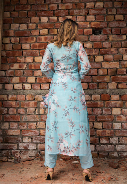 BLUE PEONY SUIT SET