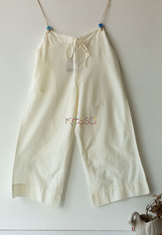 OFF WHITE COTTON PALAZZO